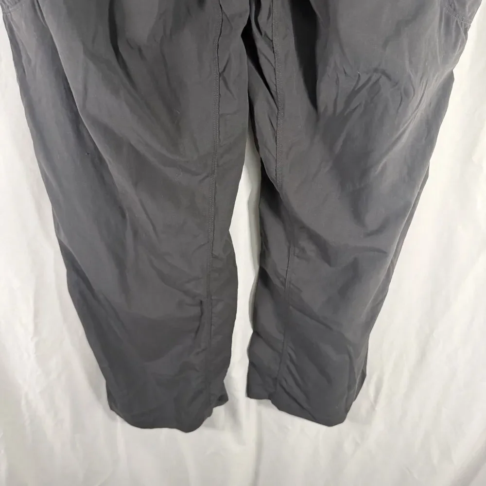 The North Face Cargo Hiking Pants Men's XXL Grey Zip Pockets Lightweight